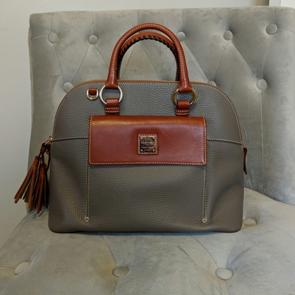 Dooney & Bourke Grey Leather Purse